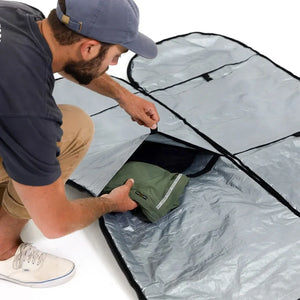 FARO Padded Day / Travel Surfboard Bag Olive