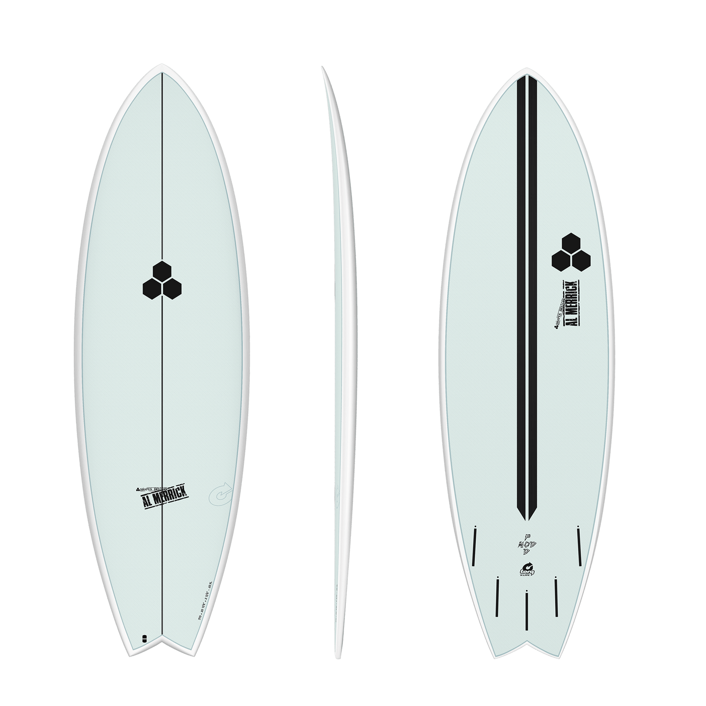 Channel Islands Pod Mod 6'6" X 21 ⁷⁄₈ X 2 ⁷⁄₈ | 47.6L | X-Lite Surfboard - Glacier Blue