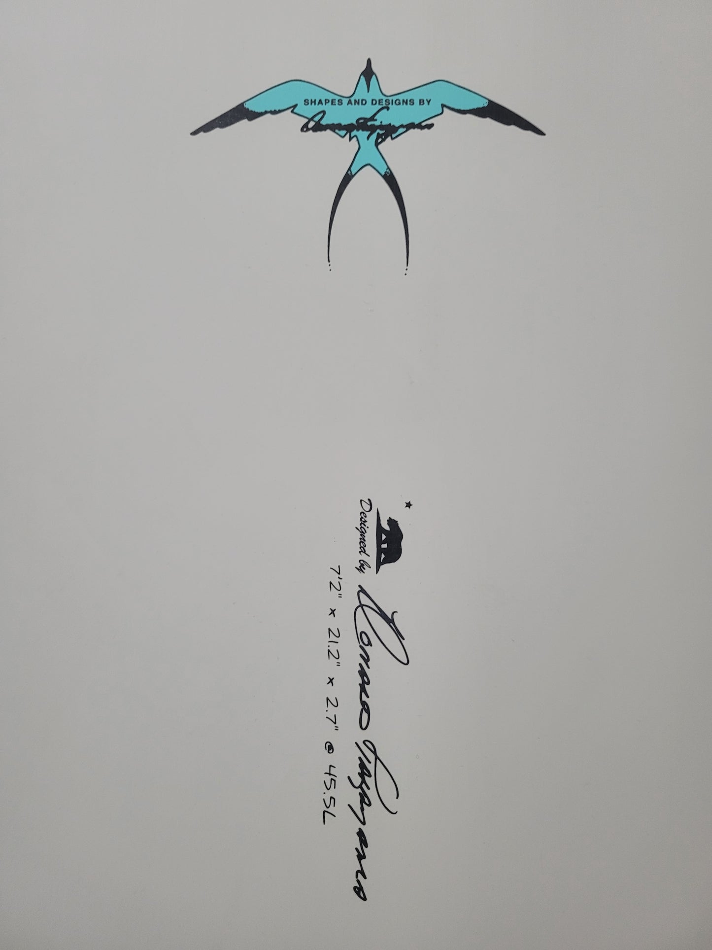 Takayama Egg 7'2" X 21.2" X 2.7" | 45.5L | Tuflite V-Tech Surfboard - Blue