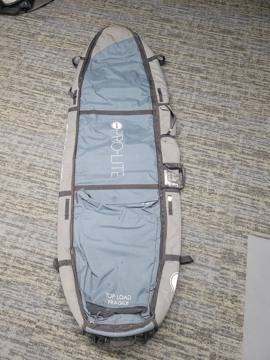 Used 8'0 Prolite Wheeled Surfboard Coffin Bag hold 3-4 boards