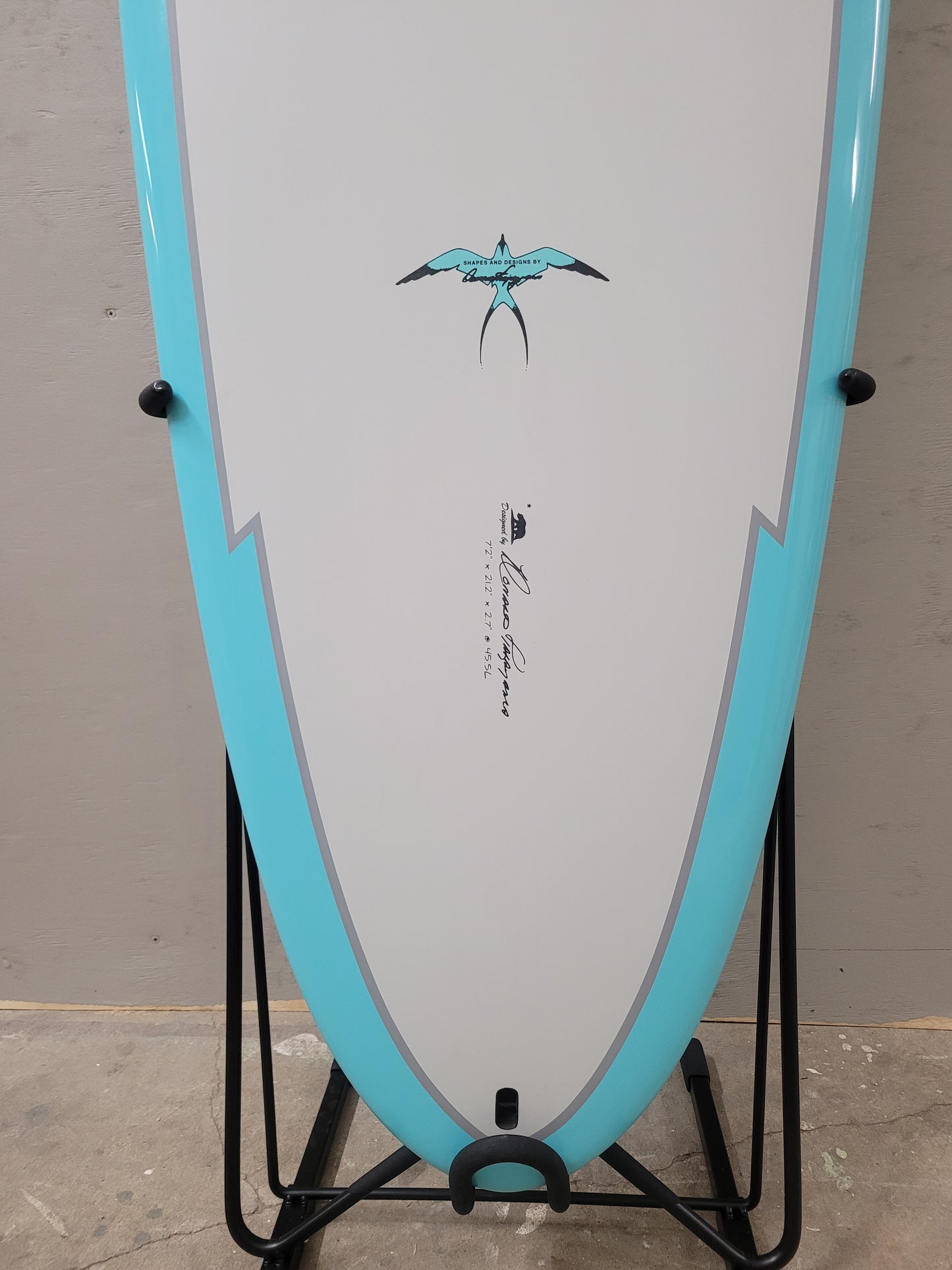 Takayama Egg 7'2" X 21.2" X 2.7" | 45.5L | Tuflite V-Tech Surfboard - Blue