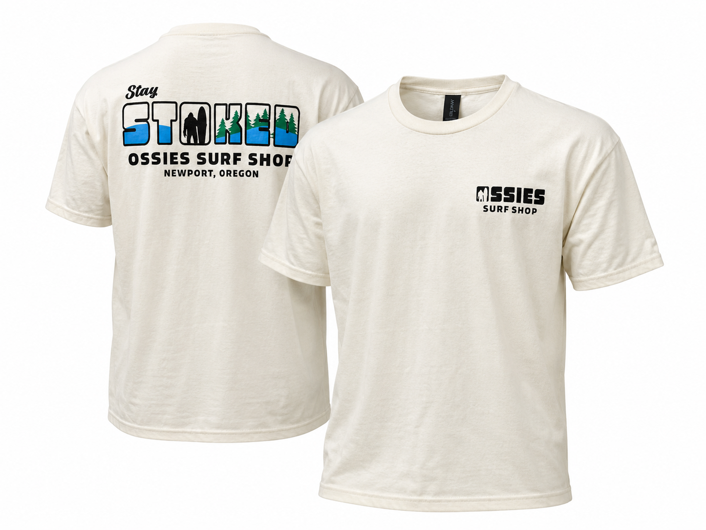 Stoked Tree Tee Natural