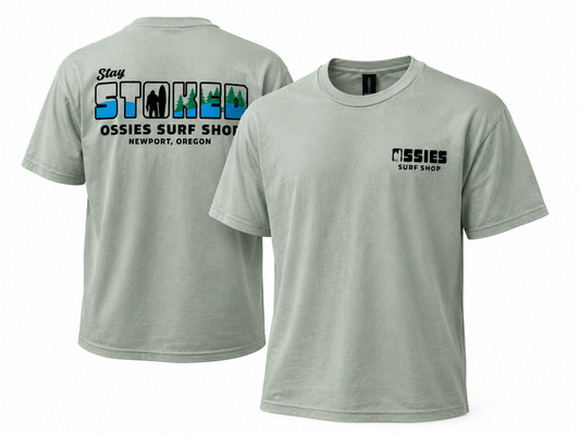 Stoked Tree Tee Sage