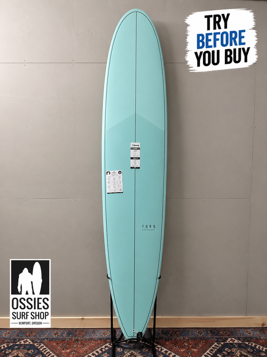 Torq Longboard 9'0" X 22 ¾ X 3 ⅛ | 72L | TET Epoxy Surfboard - Seagreen