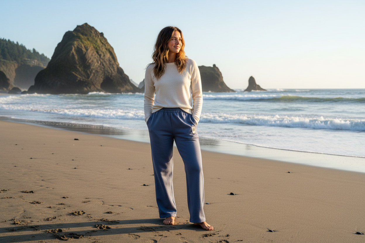 Zoey Wide Leg Sweat Pants – Cozy Fleece