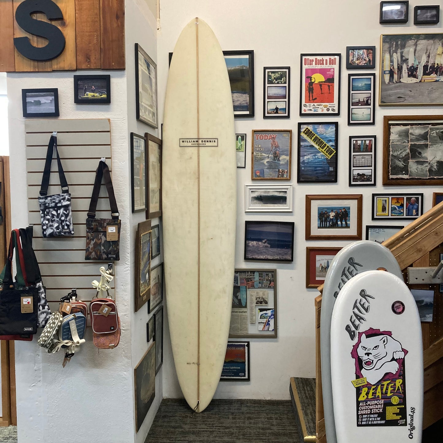 Used 9'7 William Dennis Longboard