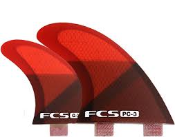 FCS PC Quad Fins Medium Smoke Blue