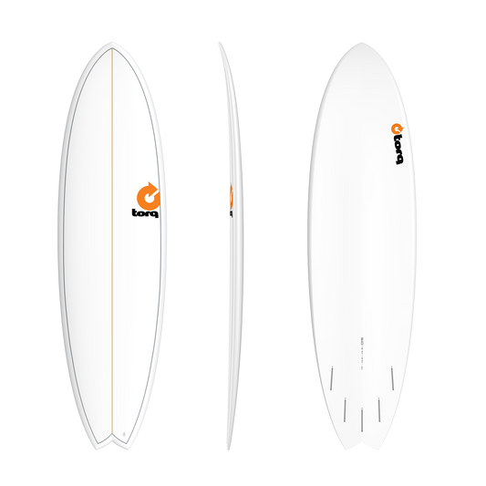 6'10 Torq Fish Pinline White