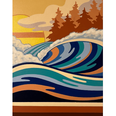 Wine and Waves Paint Night 4/21/23- Ticket