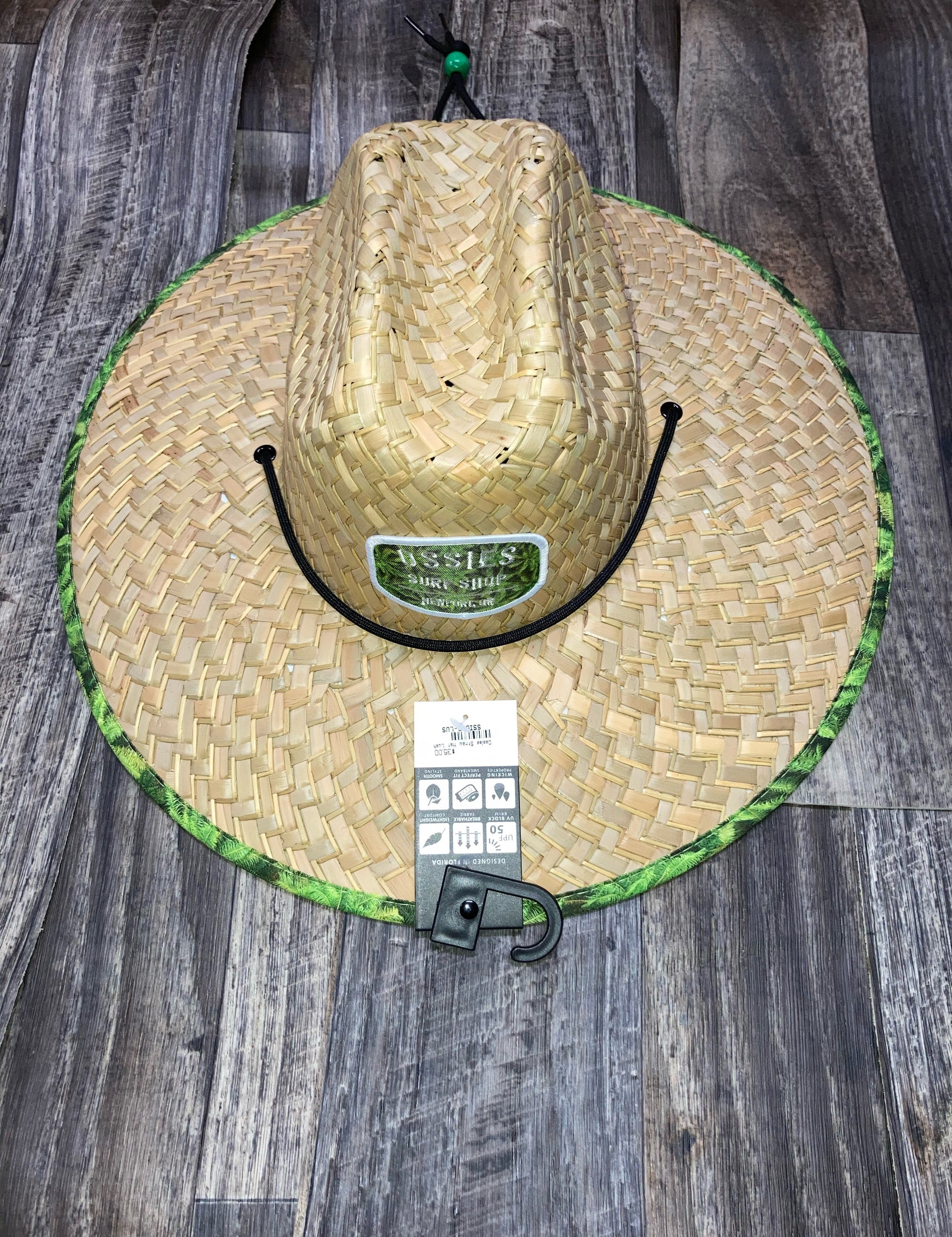 Ossies Straw Hat Lush-Green