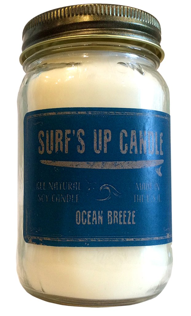 Mason Jar Candle 10 OZ Ocean Breeze